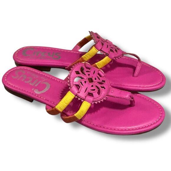 Circus by Sam Edelman Canyon Pink Slip On Thong Sandals Flip Flops - Picture 2 of 10